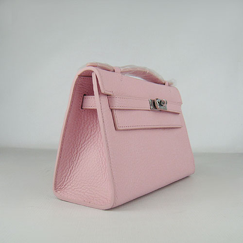 AAA Hermes Kelly 22 CM France Leather Handbag Pink H008 On Sale - Click Image to Close